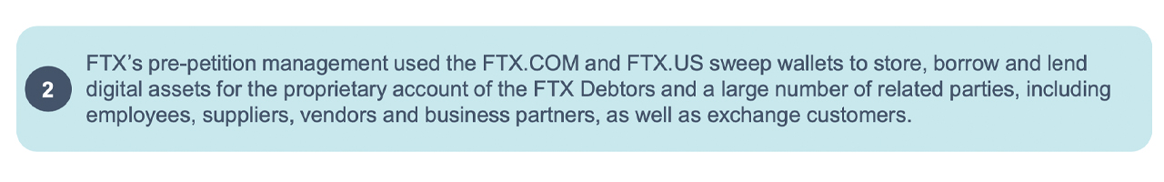 Les débiteurs de FTX font état d'un manque à gagner important et d'actifs 