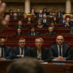 L'hémicycle de l'Assemblée nationale lors du vote (nov 2025) rejetant la suppression des exonérations pour les apprentis.