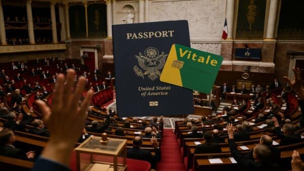 Vote à l'Assemblée nationale (nov 2025) créant une cotisation santé pour les étrangers non-UE (visas visiteur) sur la PUMa.