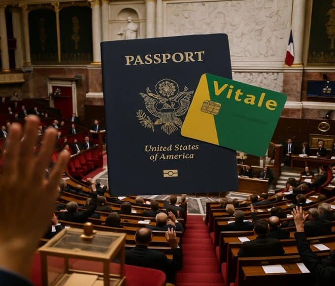 Vote à l'Assemblée nationale (nov 2025) créant une cotisation santé pour les étrangers non-UE (visas visiteur) sur la PUMa.