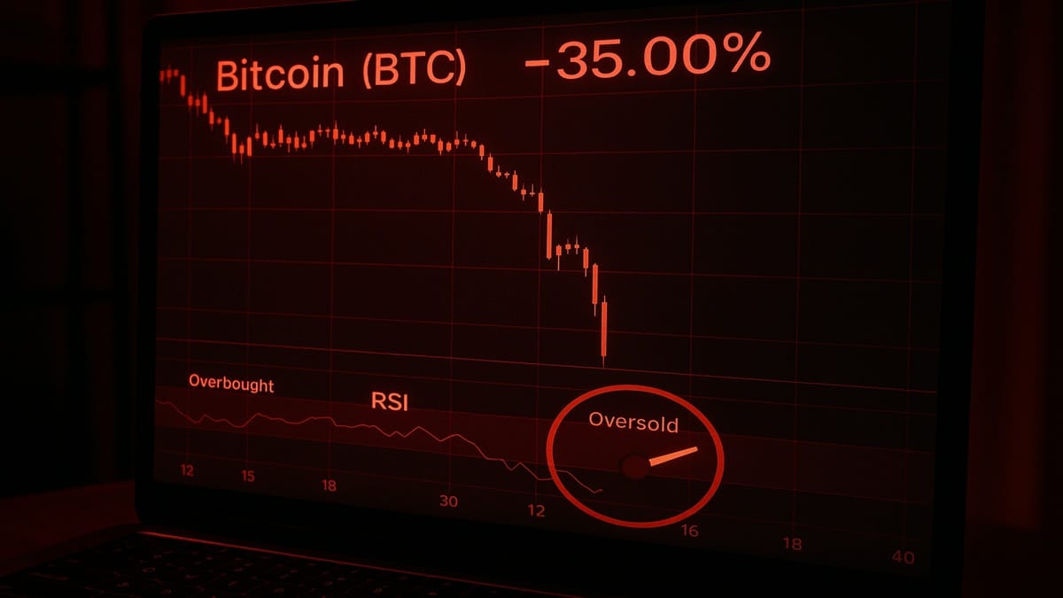 Le cours du Bitcoin plonge à 90 679 $ (86 145 €) : une opportunité exceptionnelle selon le RSI