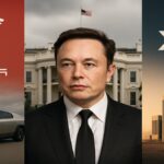 Analyse d'Elon Musk en novembre 2025, montrant ses projets xAI en Arabie Saoudite, Tesla Cybercab, et ses liens politiques.
