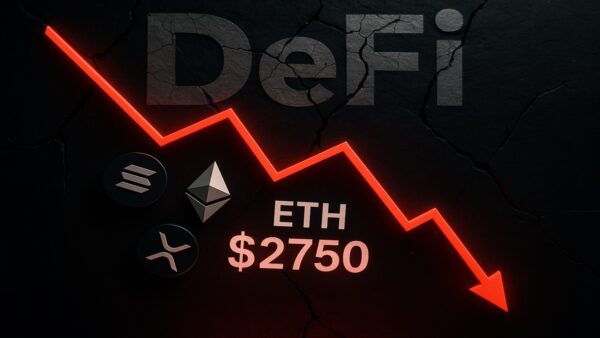 Illustration du crash des altcoins en novembre 2025, montrant la chute d'Ethereum (ETH) à 2 750 $, ainsi que Solana (SOL), XRP, et la crise DeFi (Balancer).