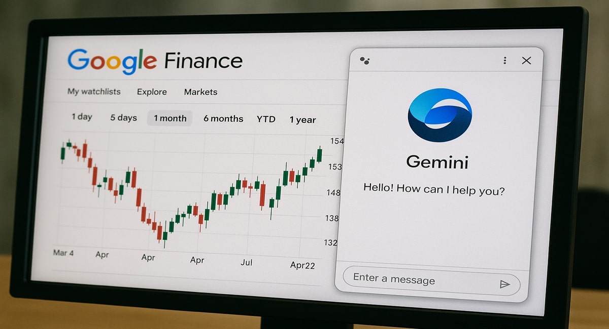 Google finance Chat bot IA avec Gemini