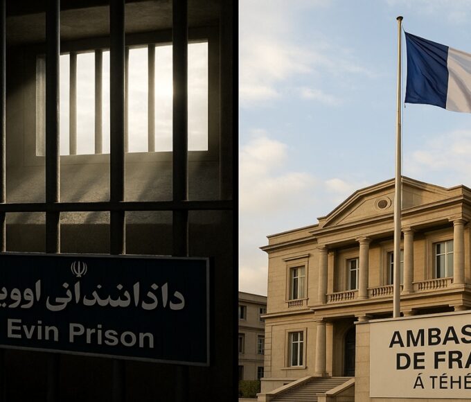Portraits de Cécile Kohler et Jacques Paris, les deux Français libérés de prison en Iran et réfugiés à l'ambassade de France (novembre 2025).