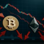 Sorties de capitaux (outflows) massives des ETF Bitcoin et Ethereum en novembre 2025.