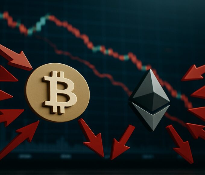Sorties de capitaux (outflows) massives des ETF Bitcoin et Ethereum en novembre 2025.