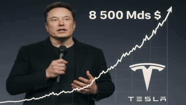 Illustration du plan de rémunération d'Elon Musk (1000 Mds$) approuvé par les actionnaires de Tesla lors de l'AG 2025.