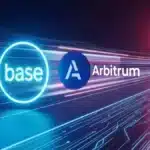 La blockchain Base de Coinbase dépassant Arbitrum en volume de transactions sur l'autoroute Ethereum.