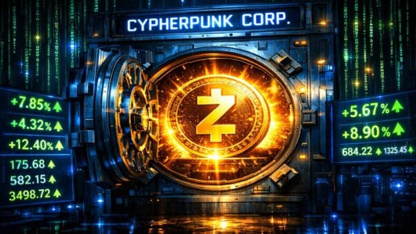 Illustration de la stratégie d'accumulation de Zcash par l'entreprise Cypherpunk Technologies, soutenue par les frères Winklevoss.