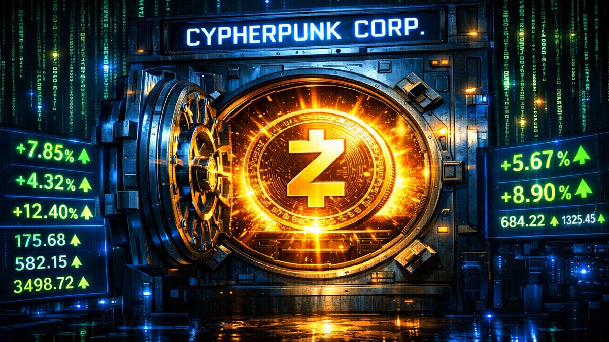 Illustration de la stratégie d'accumulation de Zcash par l'entreprise Cypherpunk Technologies, soutenue par les frères Winklevoss.