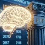 Illustration symbolisant la fusion de l'intelligence artificielle décentralisée et de la finance traditionnelle via le nouvel ETF Grayscale Bittensor.