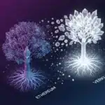 Transformation du réseau Ethereum grâce aux Verkle Trees, illustrant l'allègement des données et la roadmap 2025.