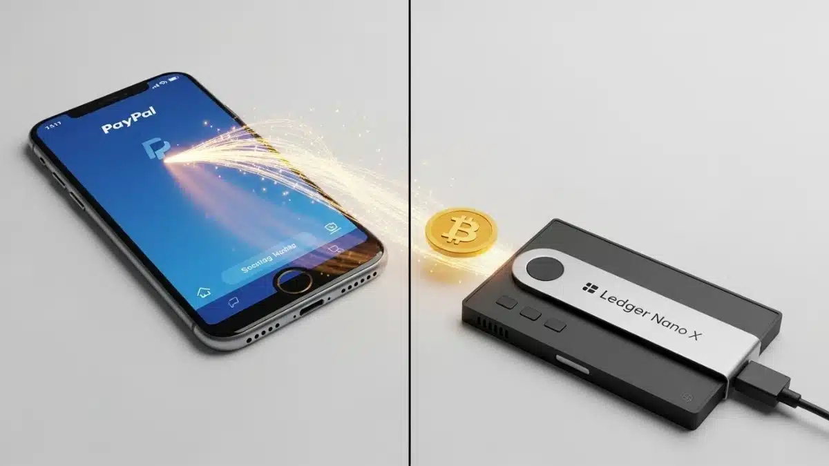 Le géant français Ledger s'allie au géant américain PayPal. Vous pouvez acheter du Bitcoin et le recevoir directement sur votre clé.