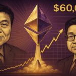 Illustration symbolisant la prédiction commune de Robert Kiyosaki et Tom Lee pour un Ethereum à 60 000 dollars en 2026.