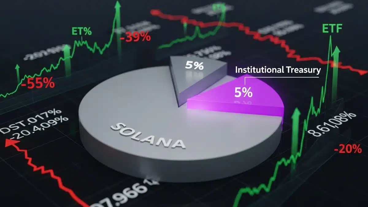 Solana : Les « trésoreries stratégiques » et ETF capturent 5% de l’offre (analyse 2025)