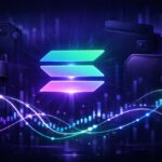 Logo Solana avec des icônes de wallets et un graphique représentant des transferts massifs de 48 millions de dollars vers des DEX