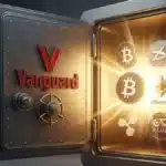 Le coffre-fort de Vanguard s'ouvre sur les cryptomonnaies Bitcoin, Ethereum, XRP et Solana, illustrant le revirement historique du gestionnaire d'actifs.