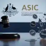 Illustration de la condamnation de BPS Financial par la justice australienne et l'ASIC pour le projet crypto Qoin.