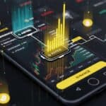 Illustration de l'interface Binance Wallet intégrant le trading perpétuel on-chain via le protocole Aster.