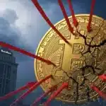 Illustration de la crise des ETF Bitcoin avec des sorties massives de capitaux et la pression sur le fonds IBIT de BlackRock.