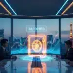 Illustration de la stratégie Bitcoin de Metaplanet à Tokyo, levant 137 millions de dollars.