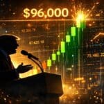 Le cours du Bitcoin grimpe à 96 000 dollars suite aux déclarations de Donald Trump sur l'économie et l'Iran.