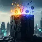 Illustration de la vision de BlackRock intégrant la crypto et la tokenisation comme moteurs des marchés financiers en 2026.