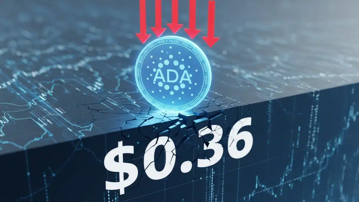 Cardano (ADA) chute à 0,36 $ : la structure technique s’affaiblit fortement