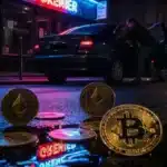 Illustration de l'enlèvement d'un arnaqueur en cryptomonnaie à Dijon par ses victimes.