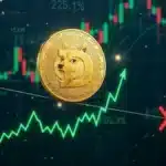 Analyse technique du Dogecoin montrant le conflit entre un signal de Death Cross et une possibilité de rallye haussier.