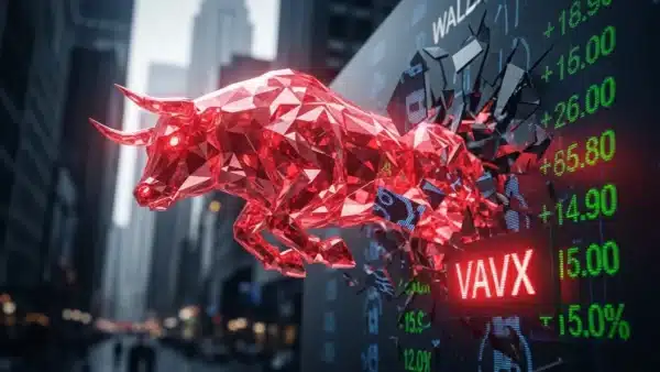 Illustration du lancement de l'ETF Avalanche par VanEck sur les marches americains.