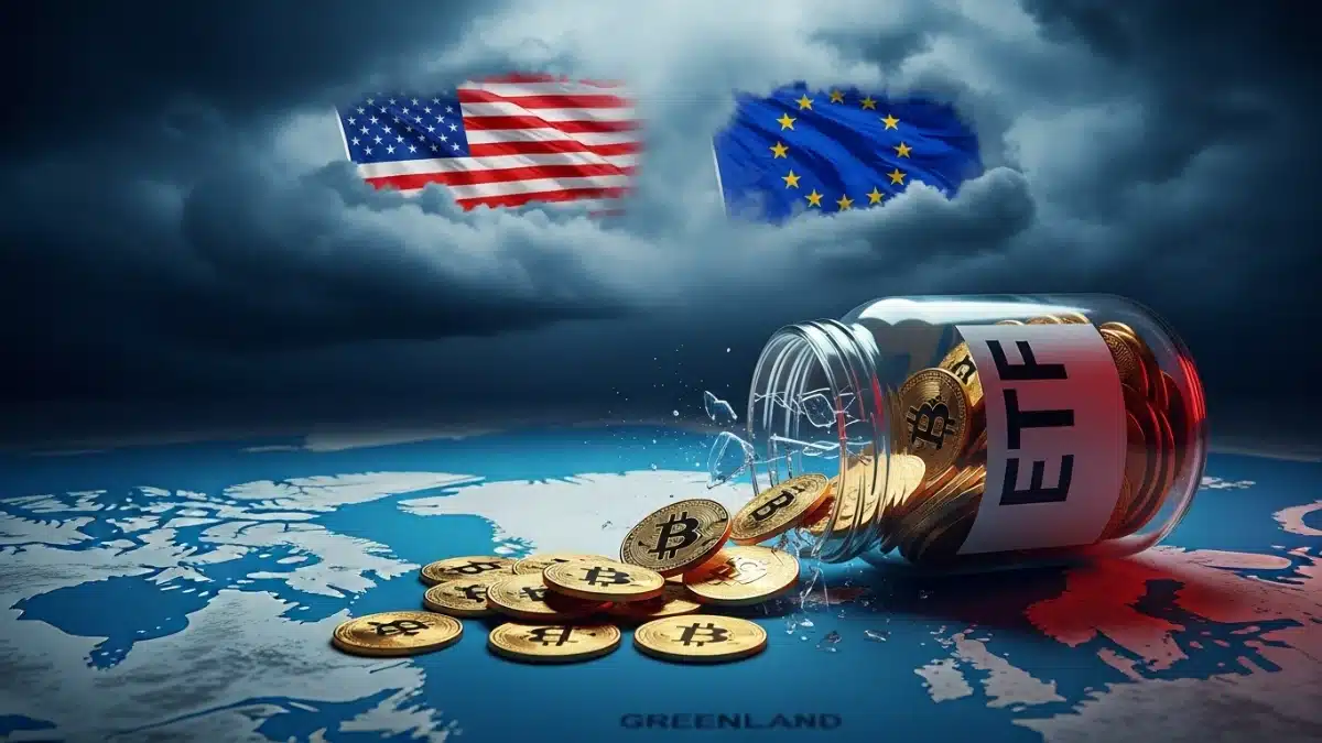 ETF Bitcoin : 395M$ de sorties et tensions Groenland
