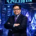 Illustration de la trésorerie massive d'Ethereum détenue par BitMine et son président Tom Lee.