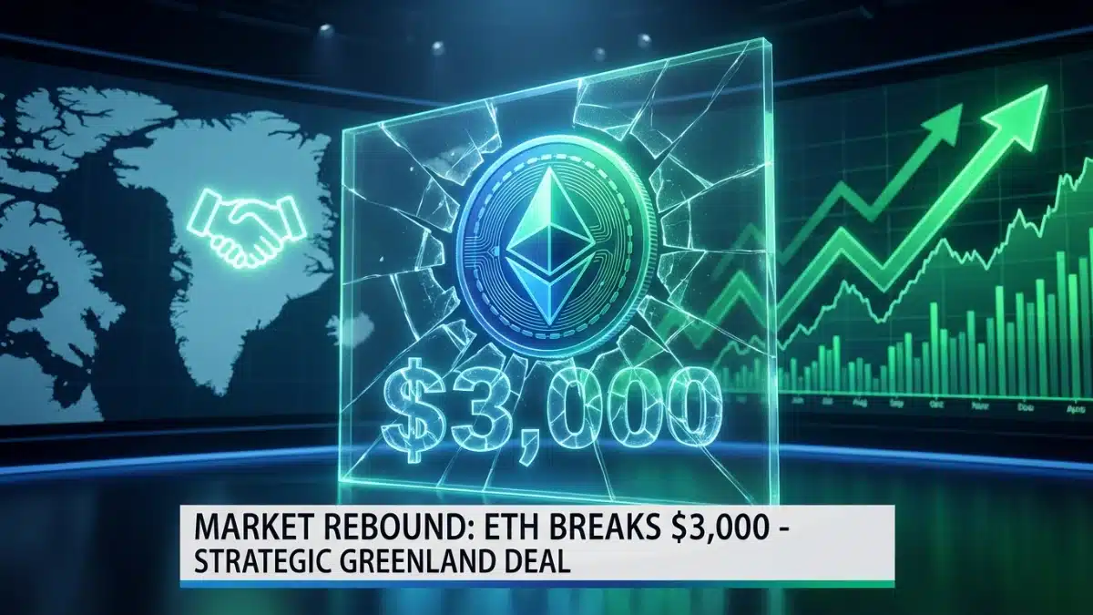 Ethereum reprend 3000$ : Trump annule les taxes Groenland