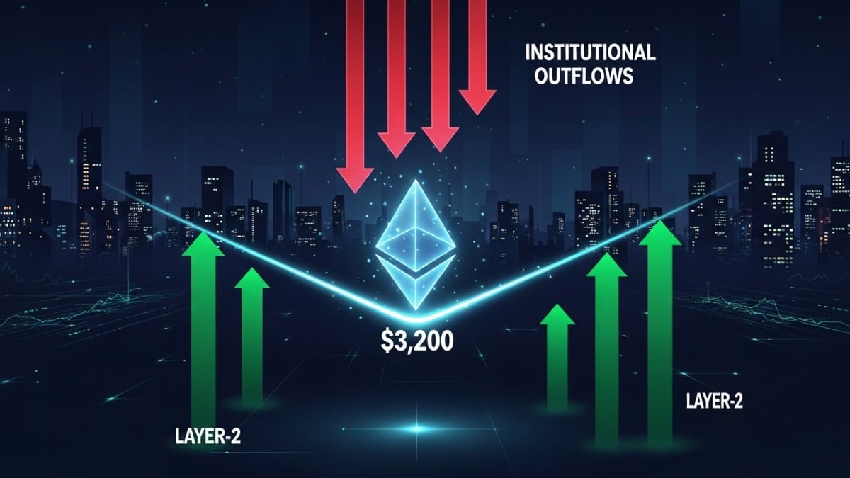Ethereum : la bataille des 3 200 $ commence et les institutionnels vendent massivement