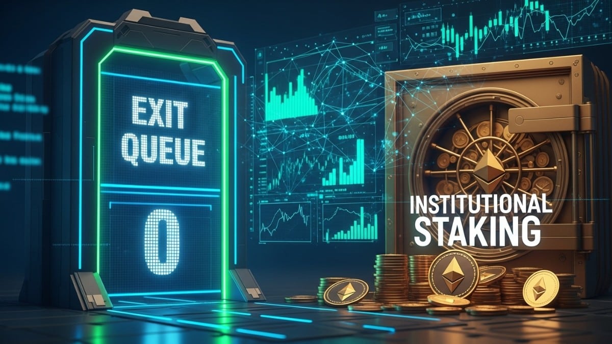 Ethereum : la file de sortie tombe à zéro, les institutionnels verrouillent tout (analyse)