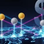 Illustration symbolisant la montée des stablecoins locaux au Japon et en Corée du Sud face à la domination du dollar américain en 2026.