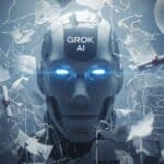 Illustration symbolisant l'échec des lois britanniques à contenir les dérives de l'intelligence artificielle Grok.