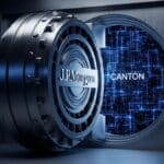 Illustration du lancement du JPM Coin de JPMorgan sur le réseau blockchain Canton en janvier 2026.