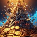 Illustration symbolisant la transformation d'un investissement de 1000$ en 3,6 millions de dollars grâce au rallye historique du Monero.