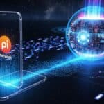 Illustration de la mise à jour v23 du Pi Network connectant des millions de pionniers en janvier 2026.