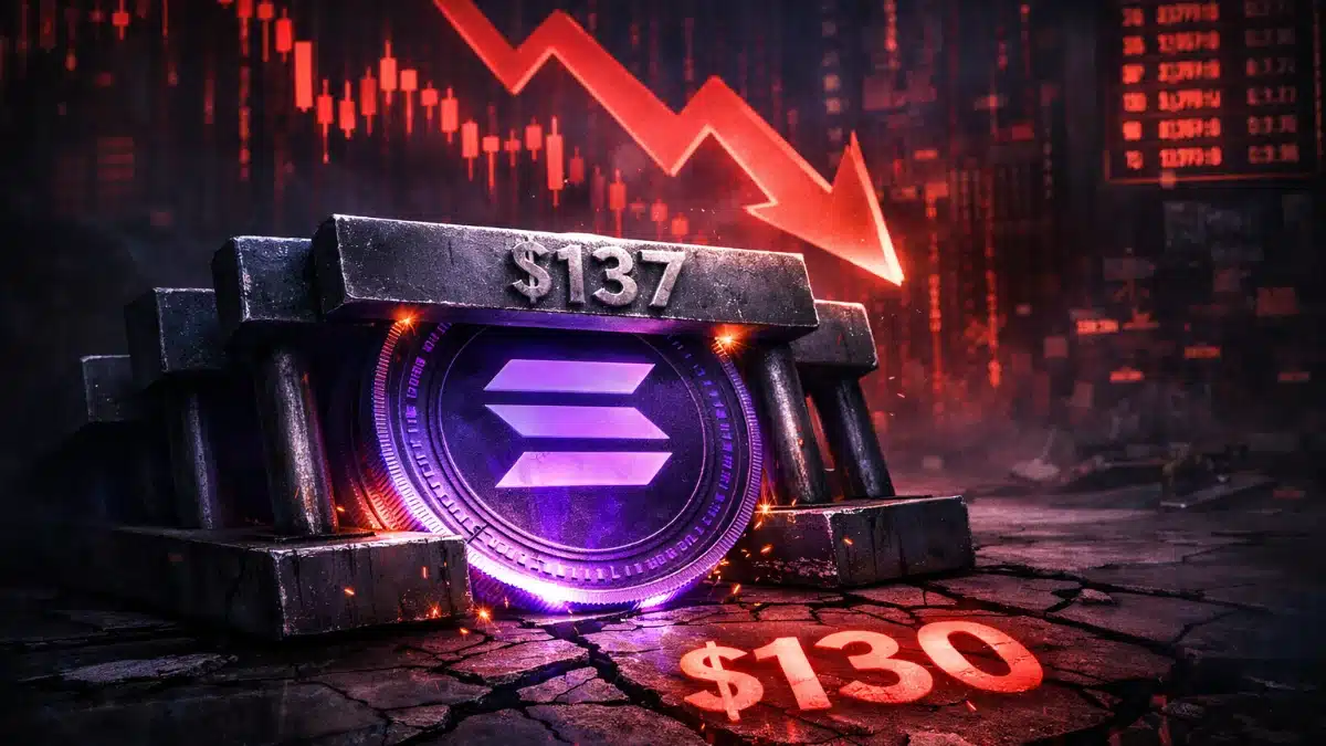 Solana : Le prix du $SOL bloqué à 133 $ sous une pression vendeuse intense