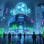 Illustration de la domination du XRP sur le marché du trading en Corée du Sud, surpassant Bitcoin sur les bourses locales.