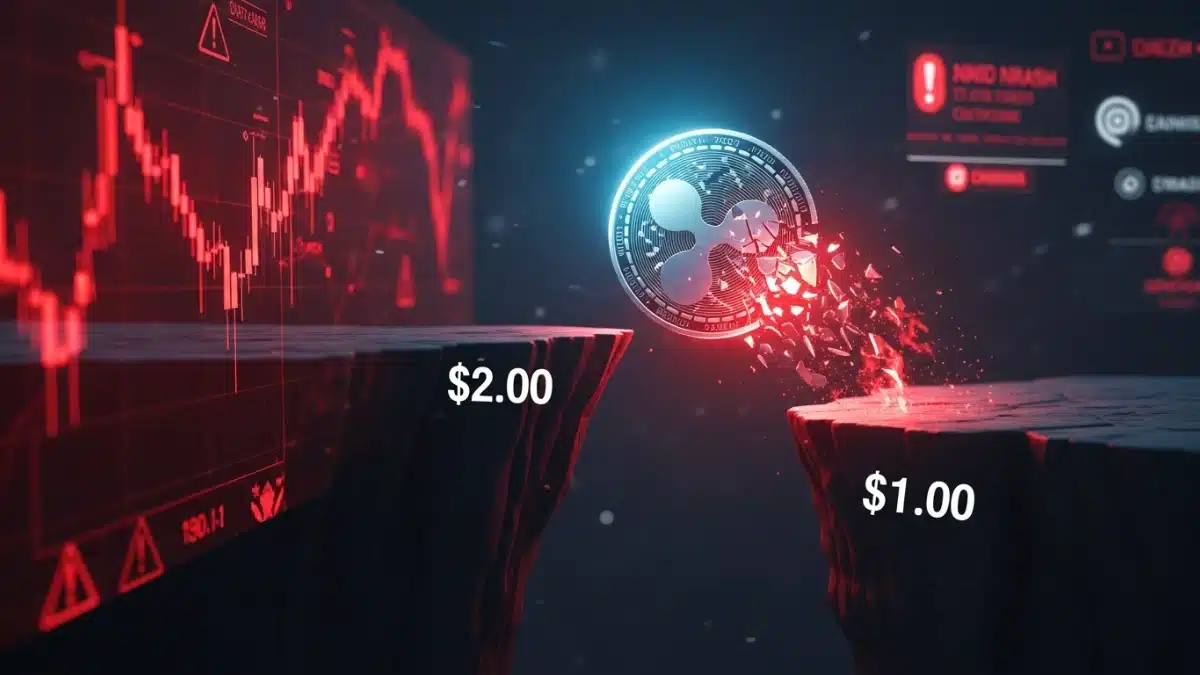 XRP Crash : Le prix chute sous 2$ et vise 1$