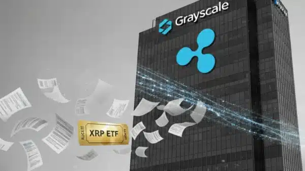 Illustration de la mise à jour stratégique du XRP Trust par Grayscale pour préparer l'arrivée d'un ETF Spot.
