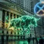 Graphique montrant l'accumulation institutionnelle de XRP durant les heures de trading américaines.