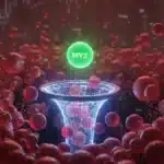 Graphique du marché altcoins en rouge vif montrant un krach et une crise de liquidité sur la crypto.