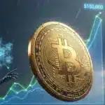 Illustration symbolisant la résistance du Bitcoin face au marché baissier avec un objectif de prix à 150 000 dollars selon Bernstein.