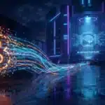 Illustration de la transition stratégique de Bitdeer, vendant tous ses Bitcoin pour financer des centres de données dédiés à l'intelligence artificielle.